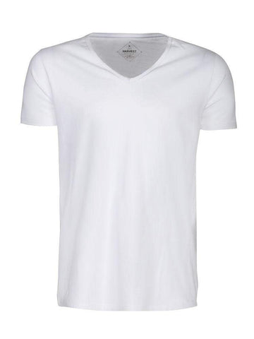 Herren  T-Shirt mit V-Neck aus trendigem Slub Garn - WERBE-WELT.SHOP